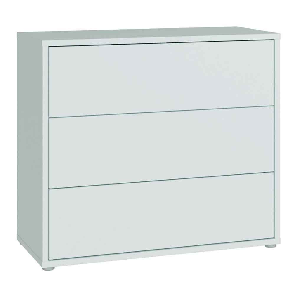 Ansley Wooden Chest of 3 Drawers in Light Grey