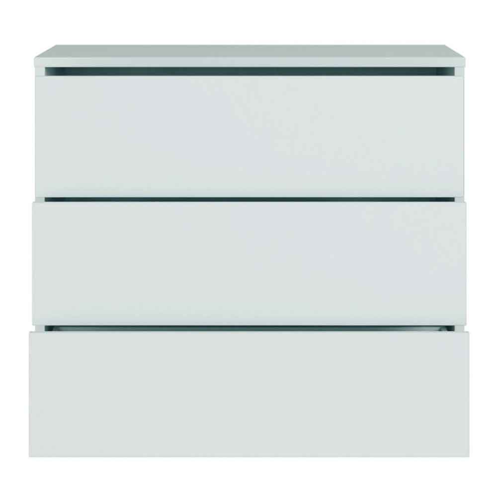 Ansley Wooden Chest of 3 Drawers in Light Grey