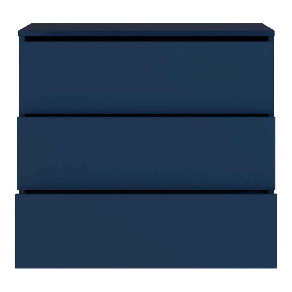 Ansley Wooden Chest of 3 Drawers in Night Blue