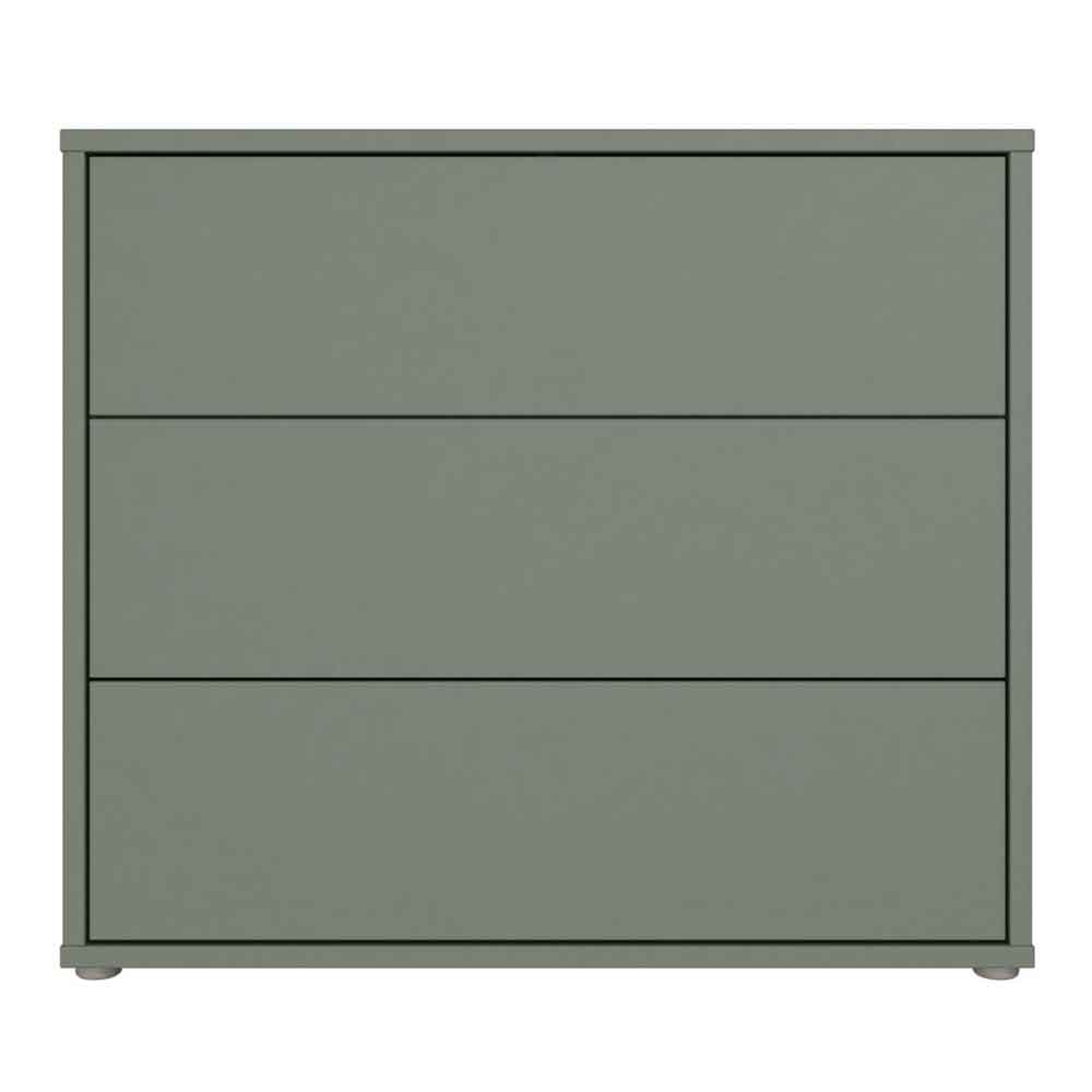 Ansley Wooden Chest of 3 Drawers in Sage Green