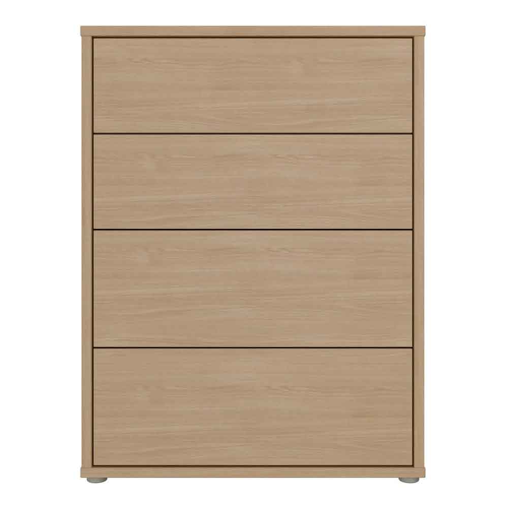 Ansley Wooden Chest of 4 Drawers in Elegancia Oak
