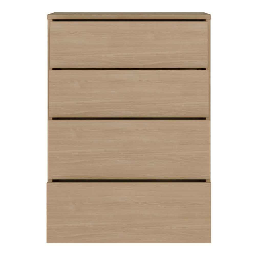 Ansley Wooden Chest of 4 Drawers in Elegancia Oak