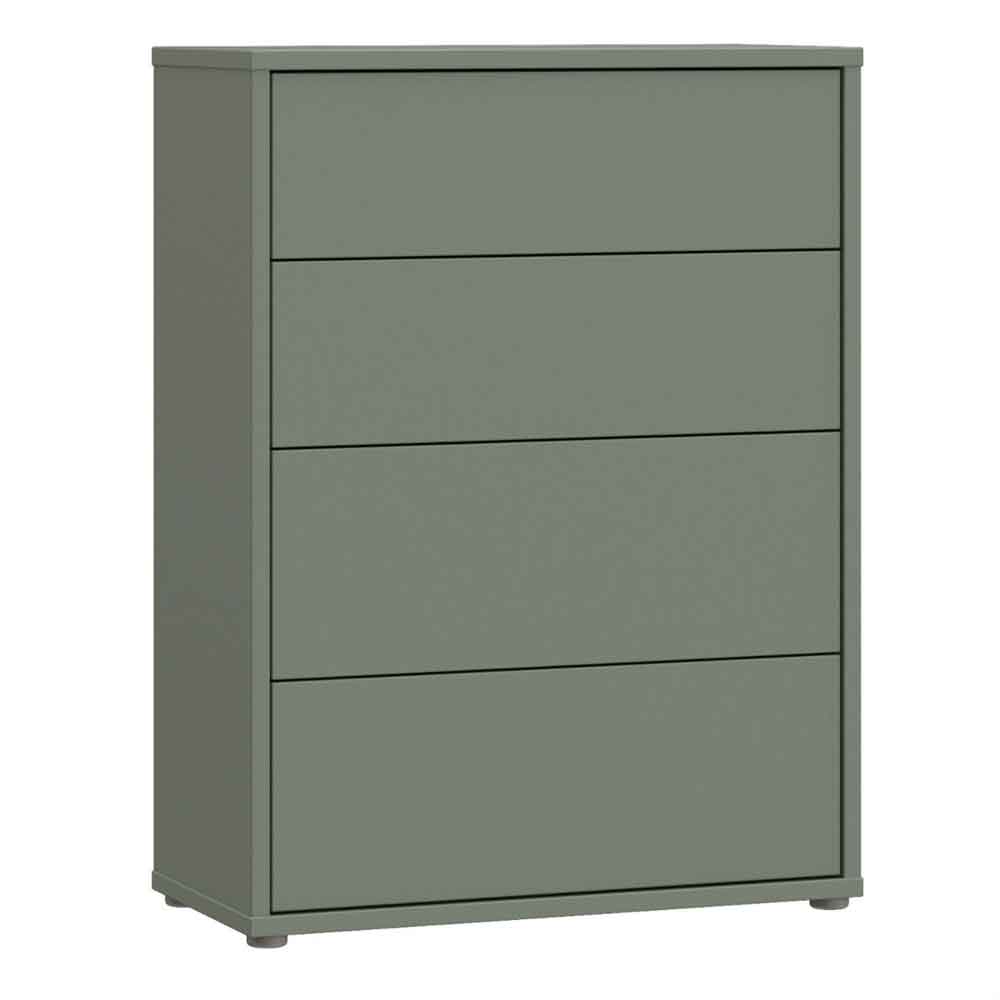 Ansley Wooden Chest of 4 Drawers in Sage Green