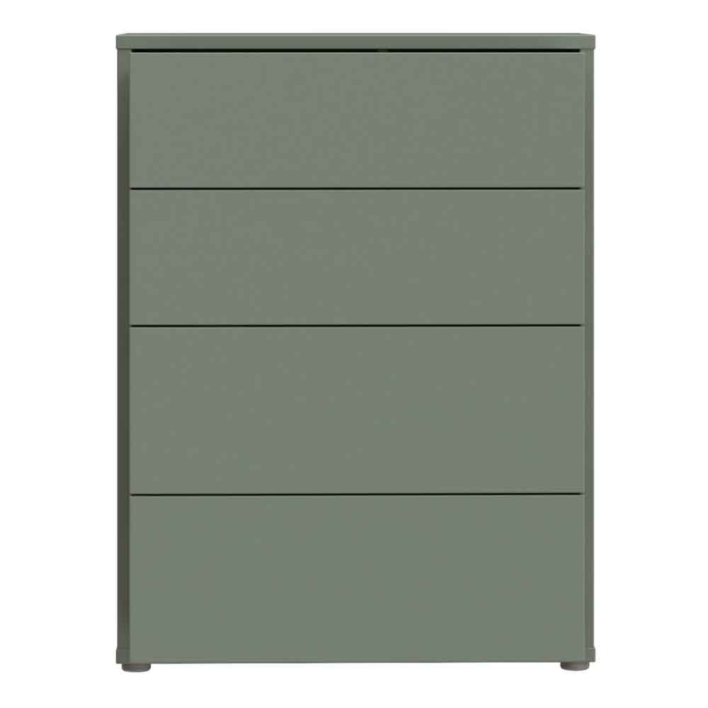 Ansley Wooden Chest of 4 Drawers in Sage Green