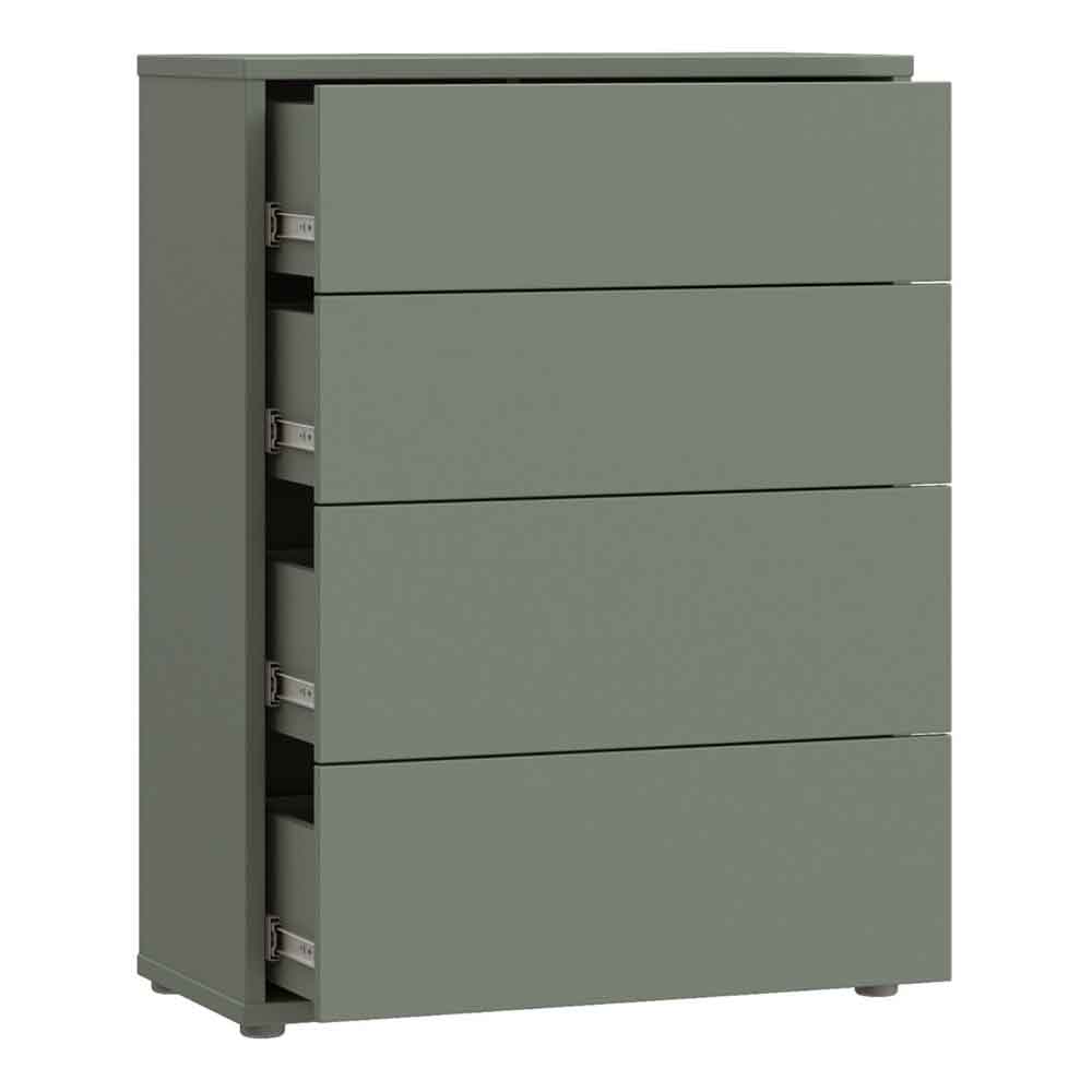 Ansley Wooden Chest of 4 Drawers in Sage Green