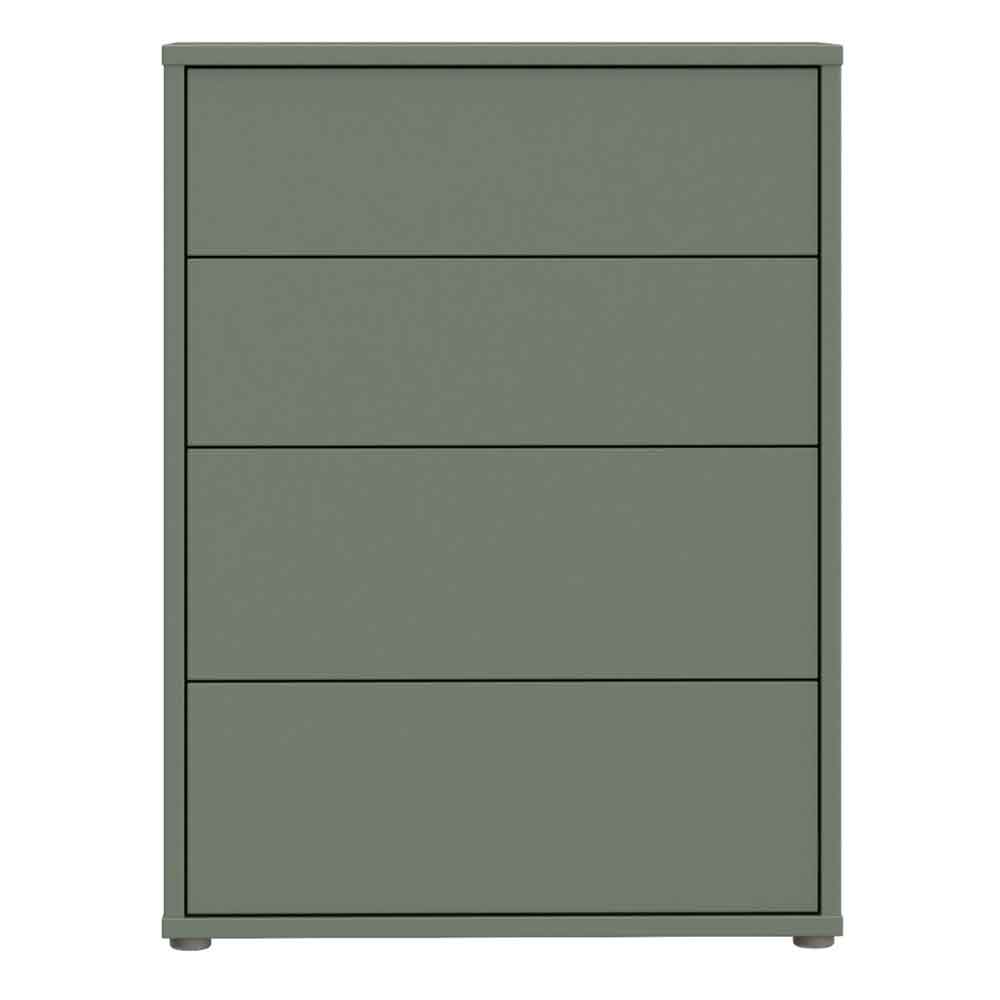 Ansley Wooden Chest of 4 Drawers in Sage Green