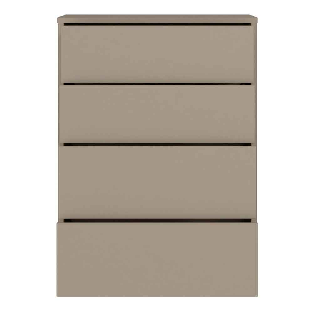 Ansley Wooden Chest of 4 Drawers in Taupe