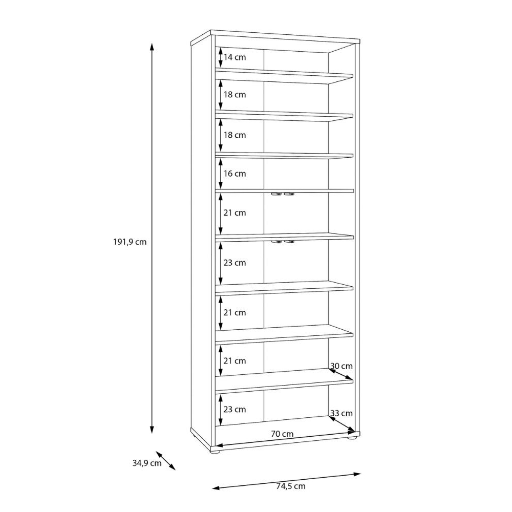 Ansley Wooden Display Cabinet with 4 Doors in Butter Yellow