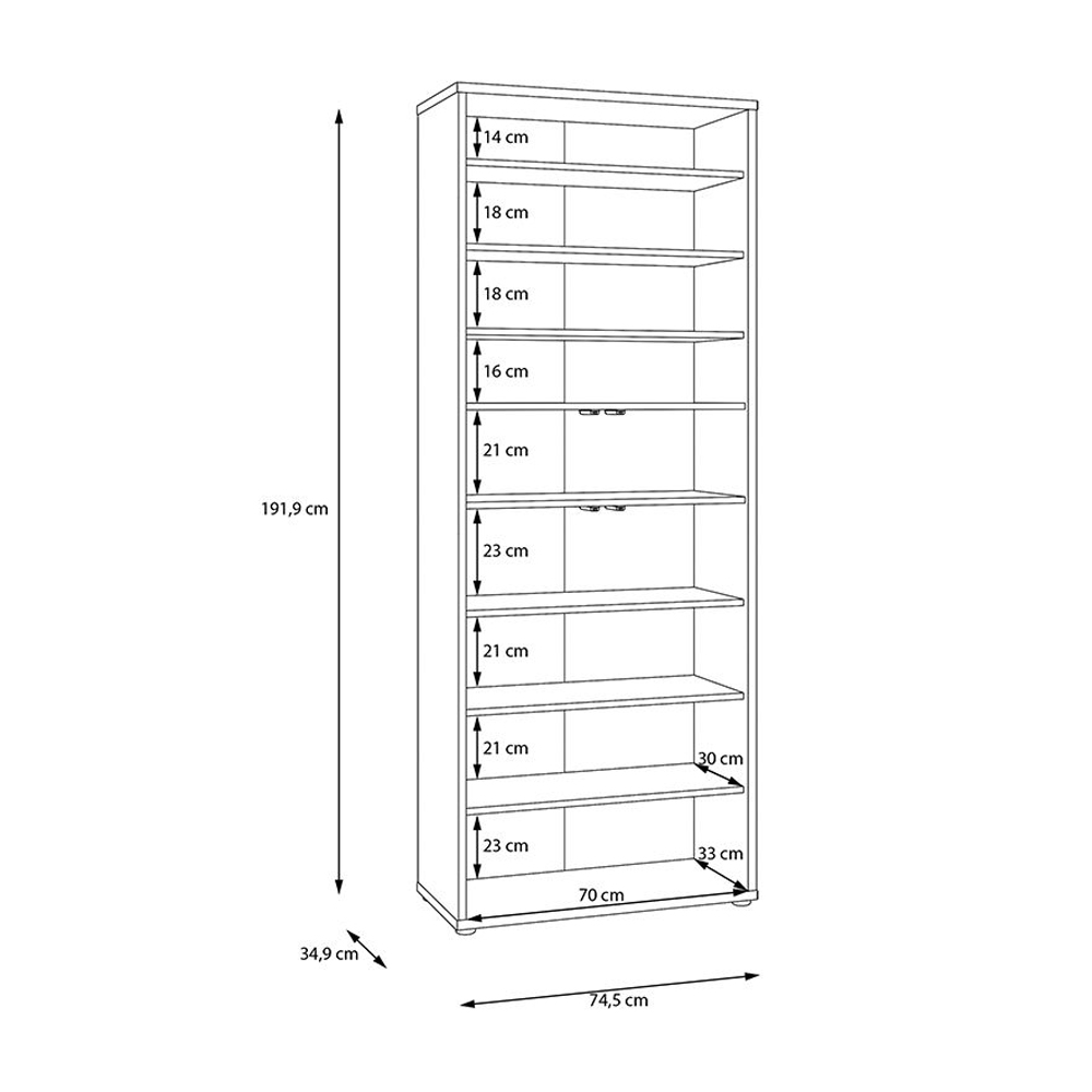 Ansley Wooden Display Cabinet with 4 Doors in Night Blue