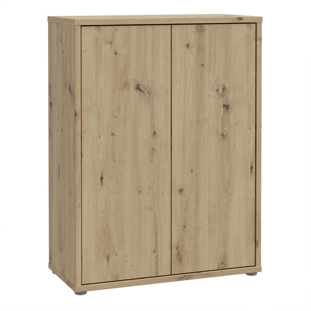 Ansley Wooden Shoe Storage Cabinet with 2 Doors in Artisan Oak