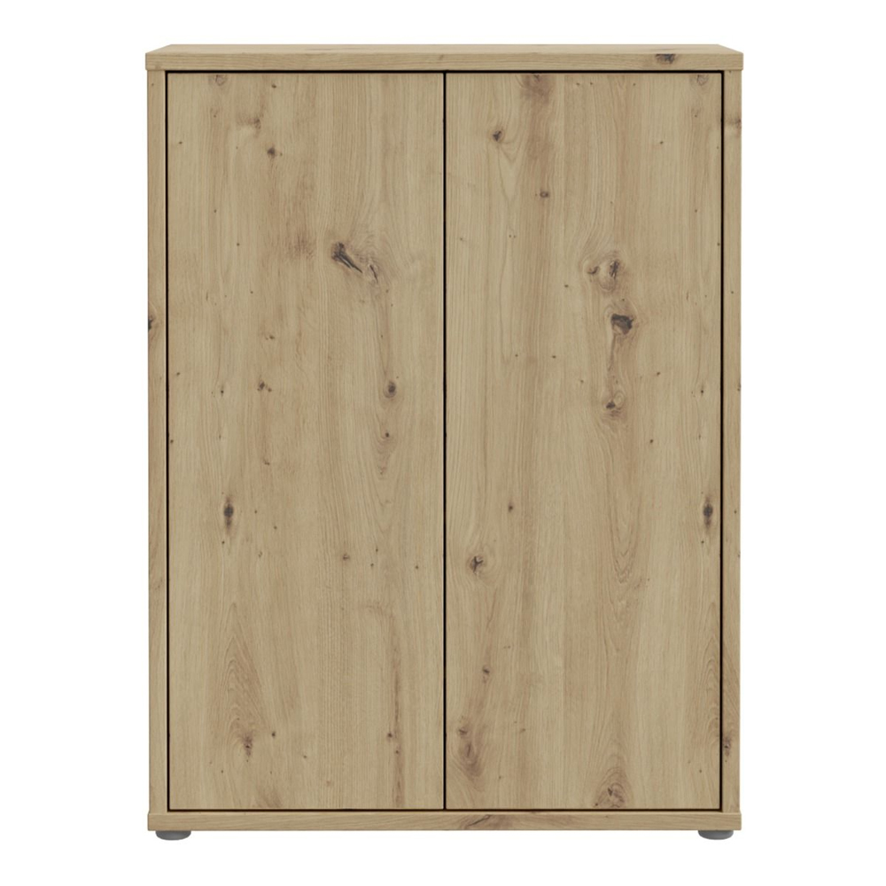 Ansley Wooden Shoe Storage Cabinet with 2 Doors in Artisan Oak