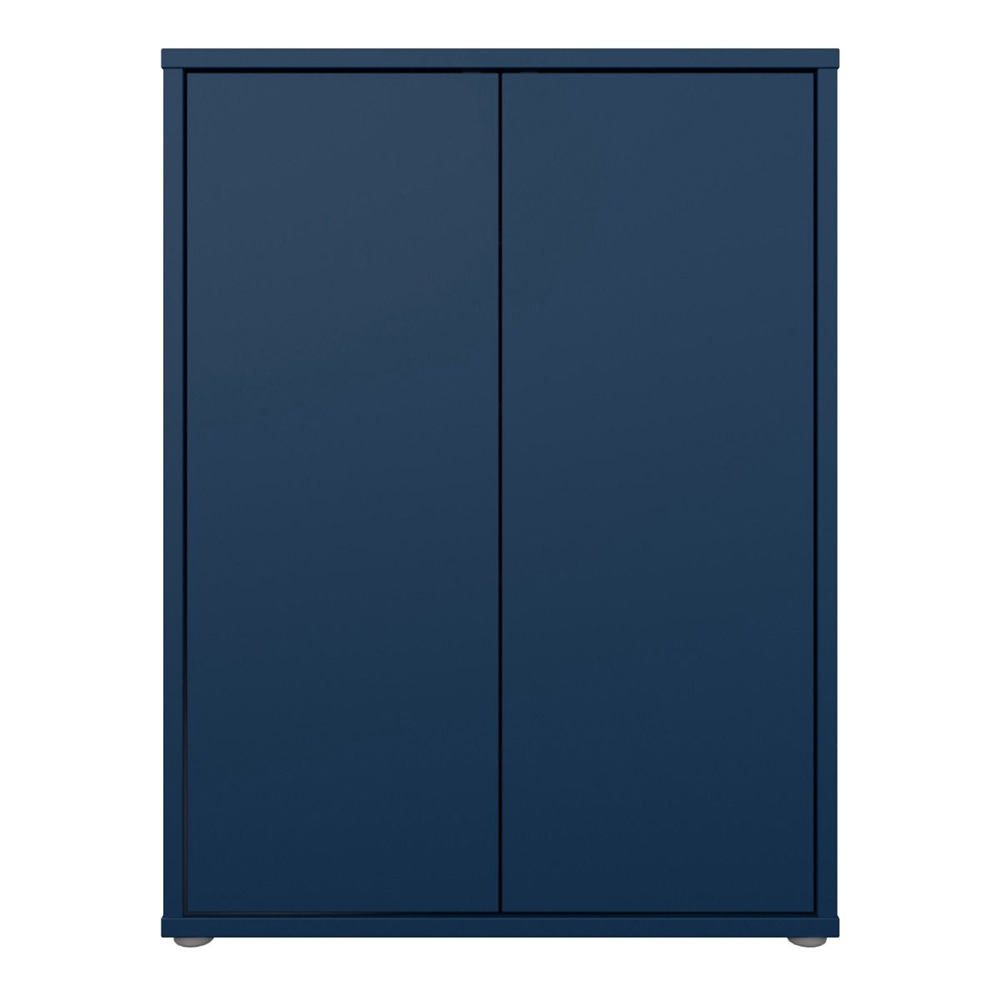 Ansley Wooden Shoe Storage Cabinet with 2 Doors in Night Blue