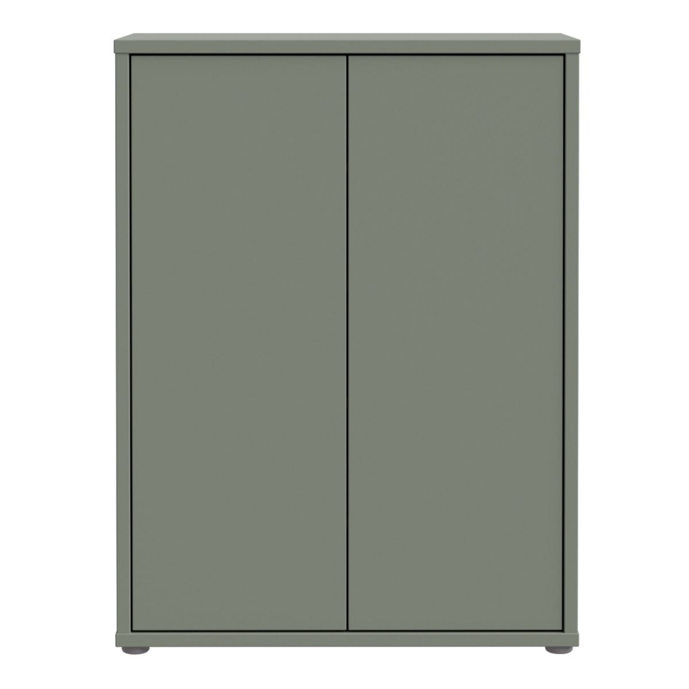 Ansley Wooden Shoe Storage Cabinet with 2 Doors in Sage Green