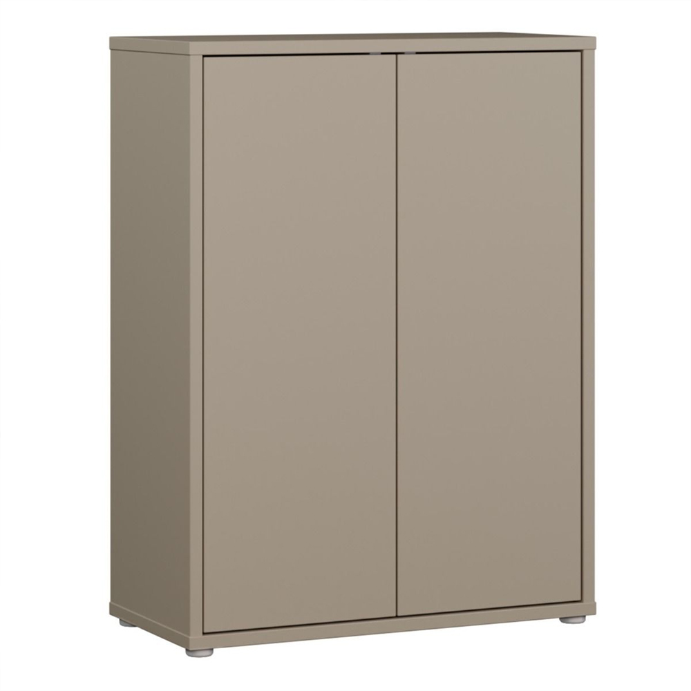 Ansley Wooden Shoe Storage Cabinet with 2 Doors in Taupe