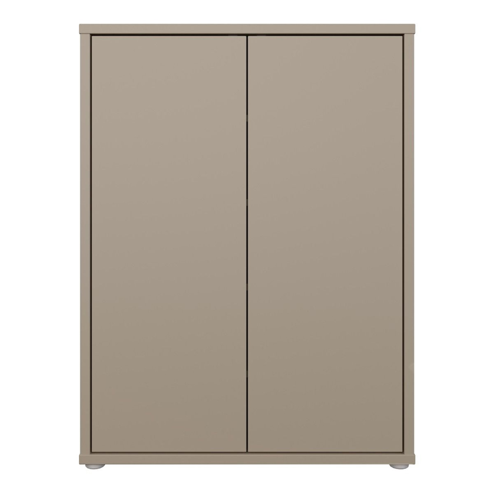 Ansley Wooden Shoe Storage Cabinet with 2 Doors in Taupe
