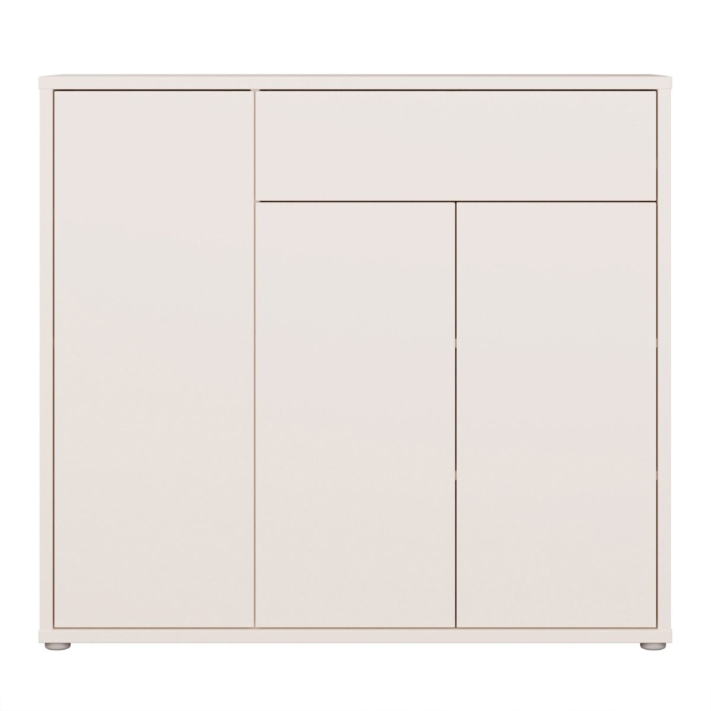 Ansley Wooden Shoe Storage Cabinet with 3 Doors and 1 Drawer in Sand