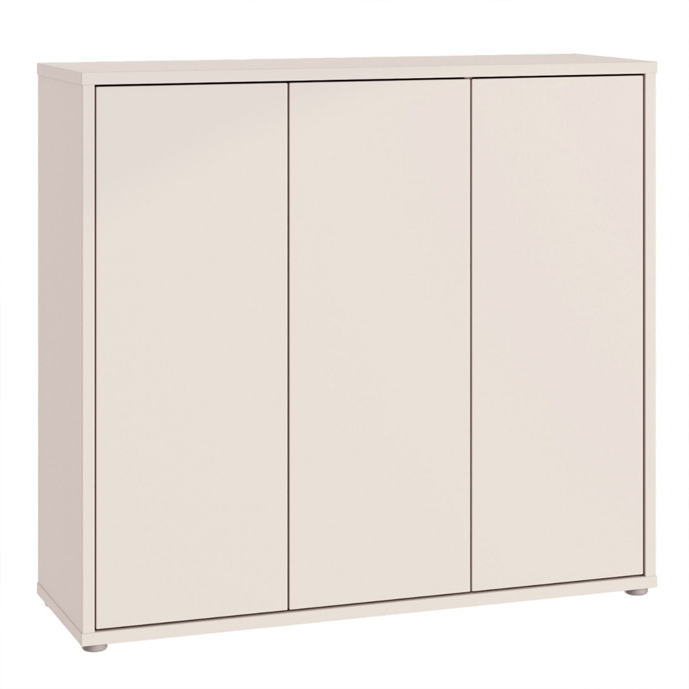 Ansley Wooden Shoe Storage Cabinet with 3 Doors in Sand