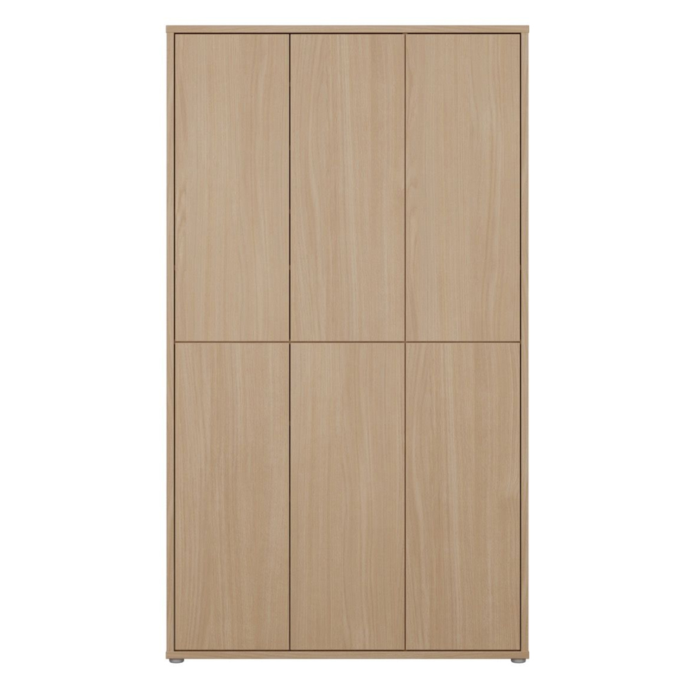 Ansley Wooden Shoe Storage Cabinet with 6 Doors in Elegancia Oak