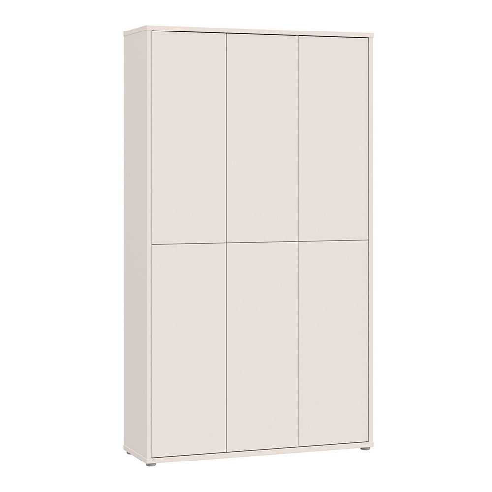 Ansley Wooden Shoe Storage Cabinet with 6 Doors in Sand