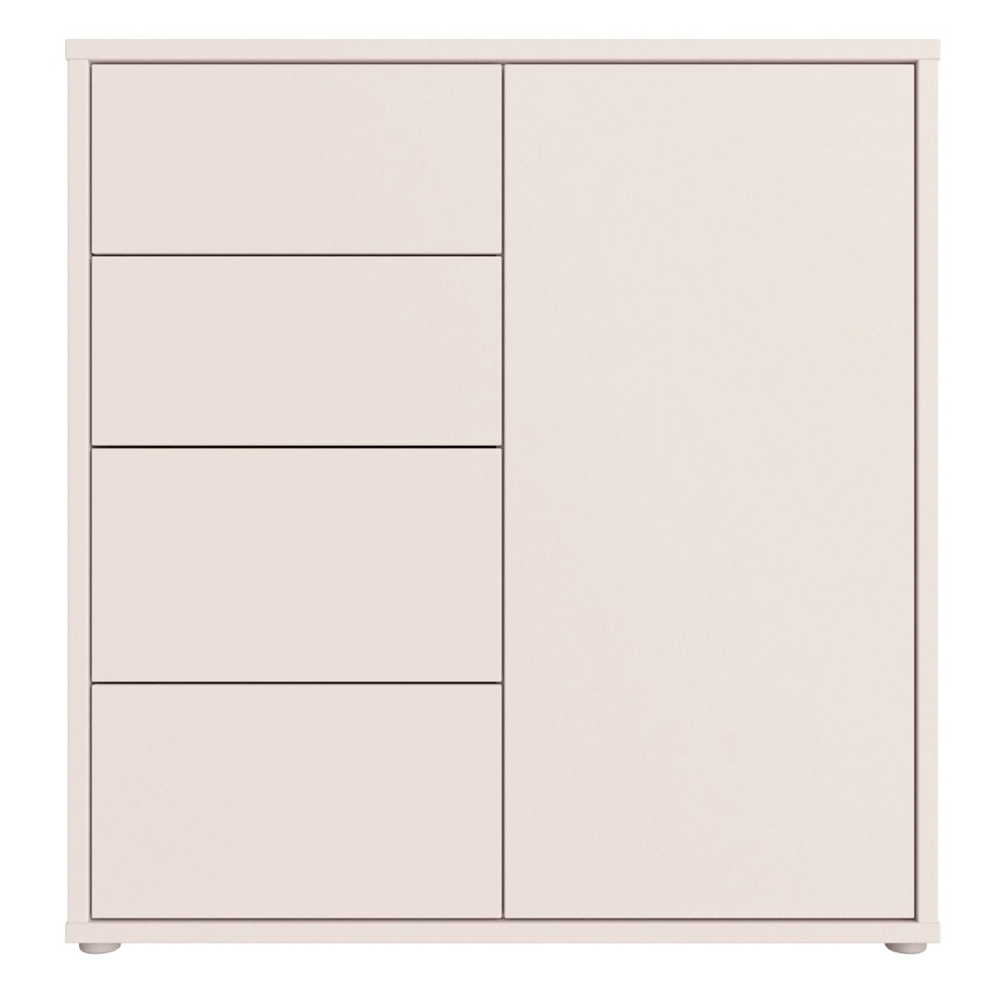Ansley Wooden Sideboard with 1 Door 4 Drawers in Sand