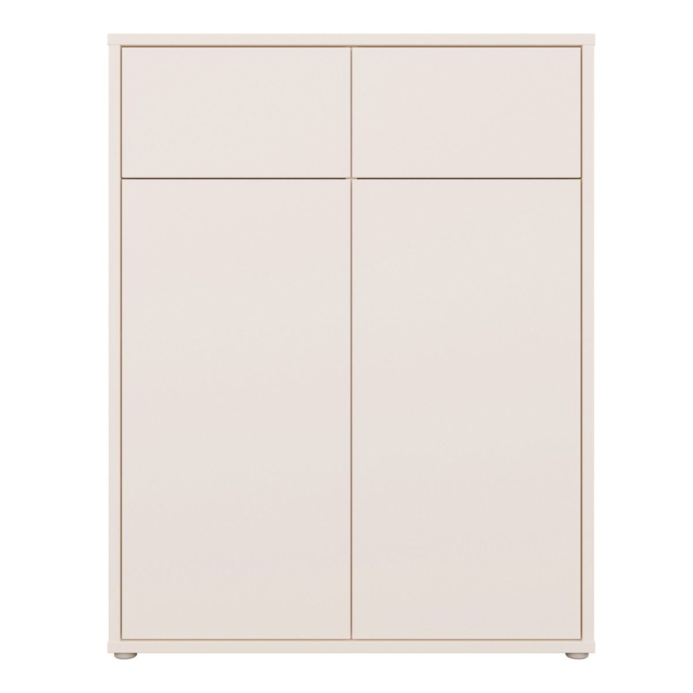 Ansley Wooden Sideboard with 2 Doors 2 Drawers in Sand