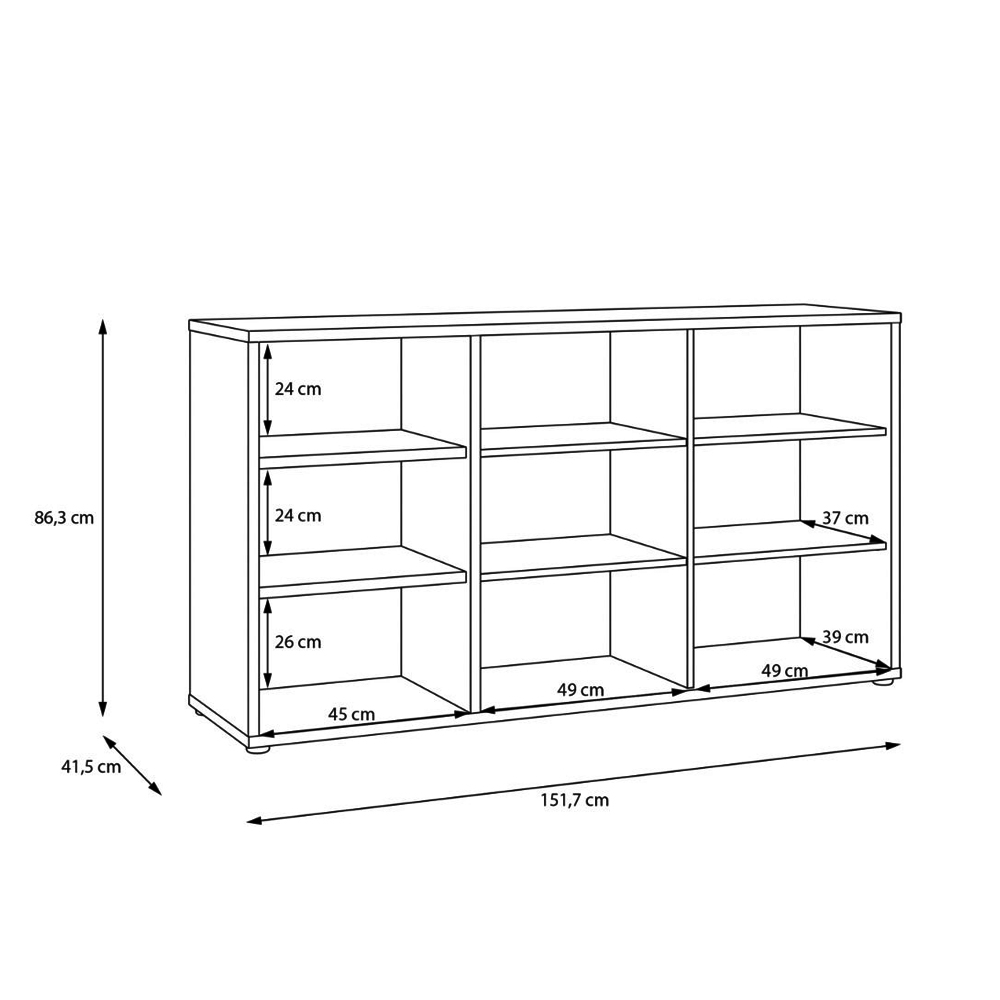 Ansley Wooden Sideboard with 2 Doors in Sand