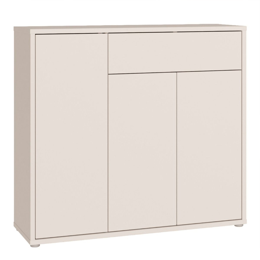 Ansley Wooden Sideboard with 3 Doors 1 Drawer in Sand