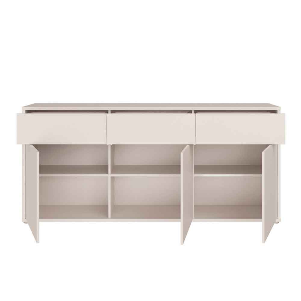 Ansley Wooden Sideboard With 3 Doors 3 Drawers in Sand