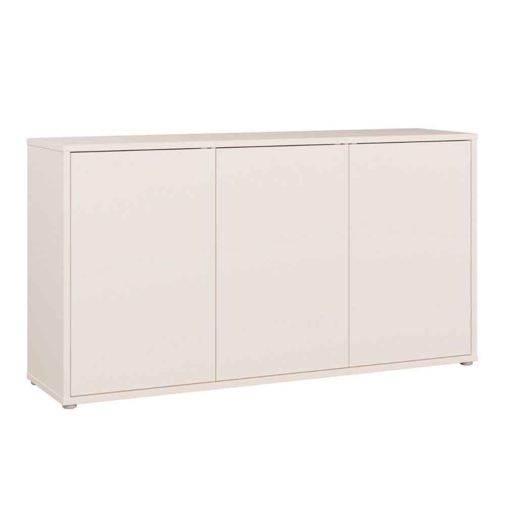 Ansley Wooden Sideboard with 3 Doors in Sand