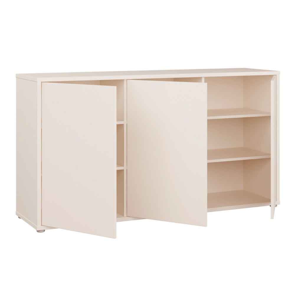 Ansley Wooden Sideboard with 3 Doors in Sand