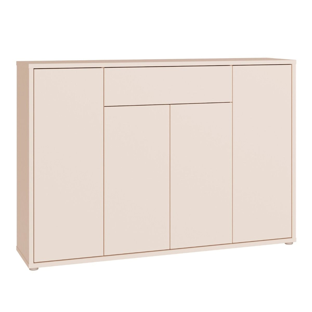 Ansley Wooden Sideboard with 4 Doors in Sand