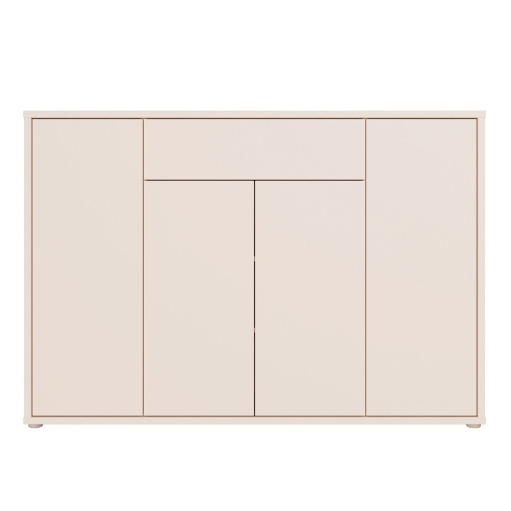 Ansley Wooden Sideboard with 4 Doors in Sand