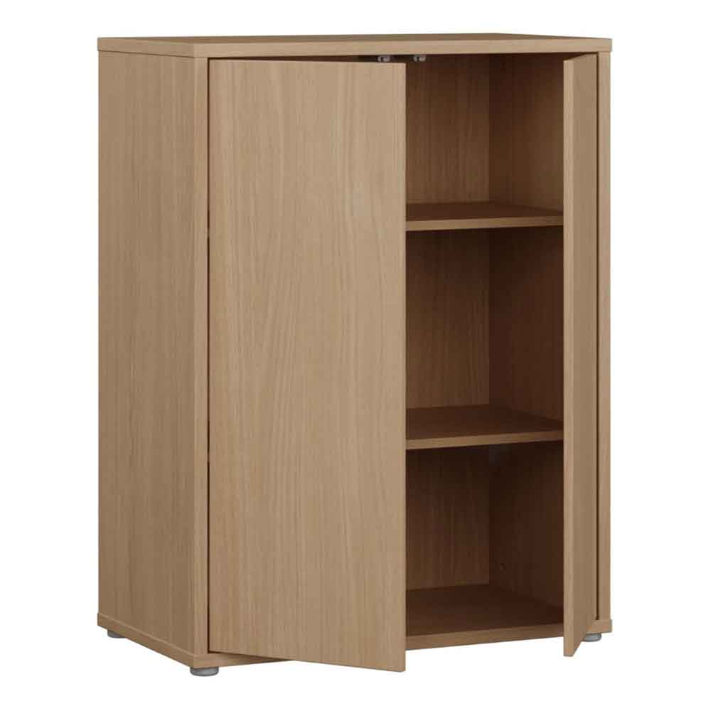 Ansley Wooden Storage Cabinet with 2 Doors in Elegancia Oak