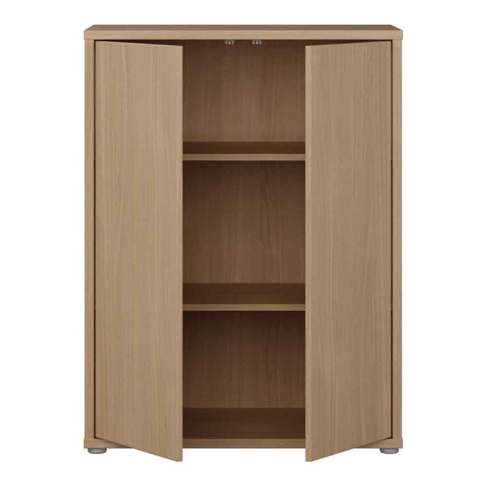 Ansley Wooden Storage Cabinet with 2 Doors in Elegancia Oak