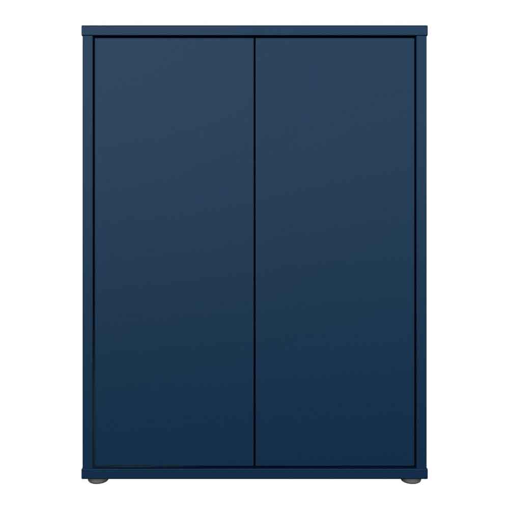 Ansley Wooden Storage Cabinet with 2 Doors in Night Blue