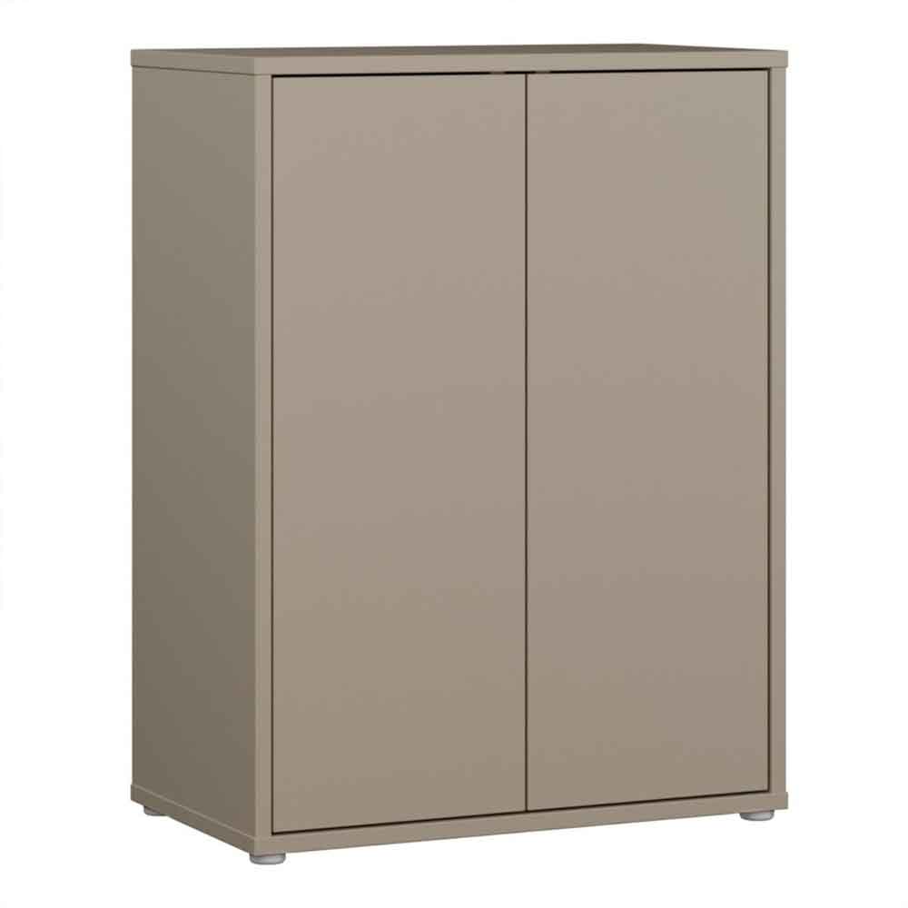 Ansley Wooden Storage Cabinet with 2 Doors in Taupe