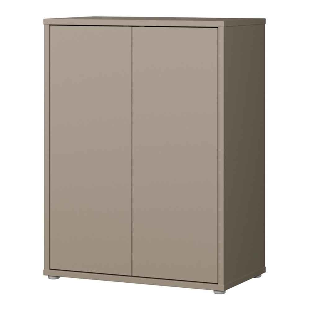 Ansley Wooden Storage Cabinet with 2 Doors in Taupe