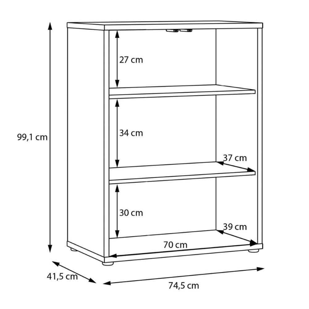 Ansley Wooden Storage Cabinet with 2 Doors in Terracotta