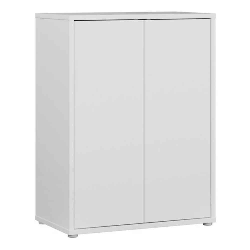 Ansley Wooden Storage Cabinet with 2 Doors in White