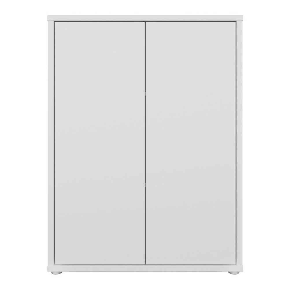 Ansley Wooden Storage Cabinet with 2 Doors in White