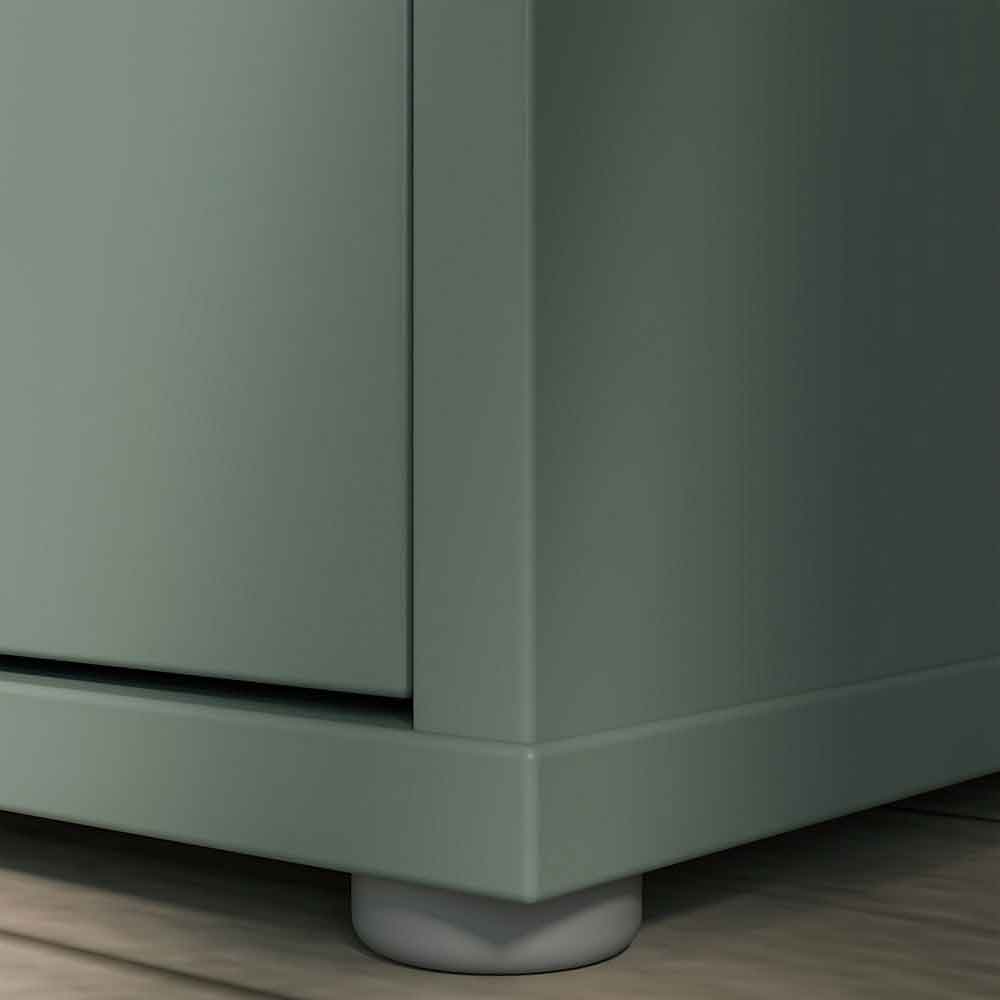 Ansley Wooden Storage Cabinet with 3 Doors in Sage Green
