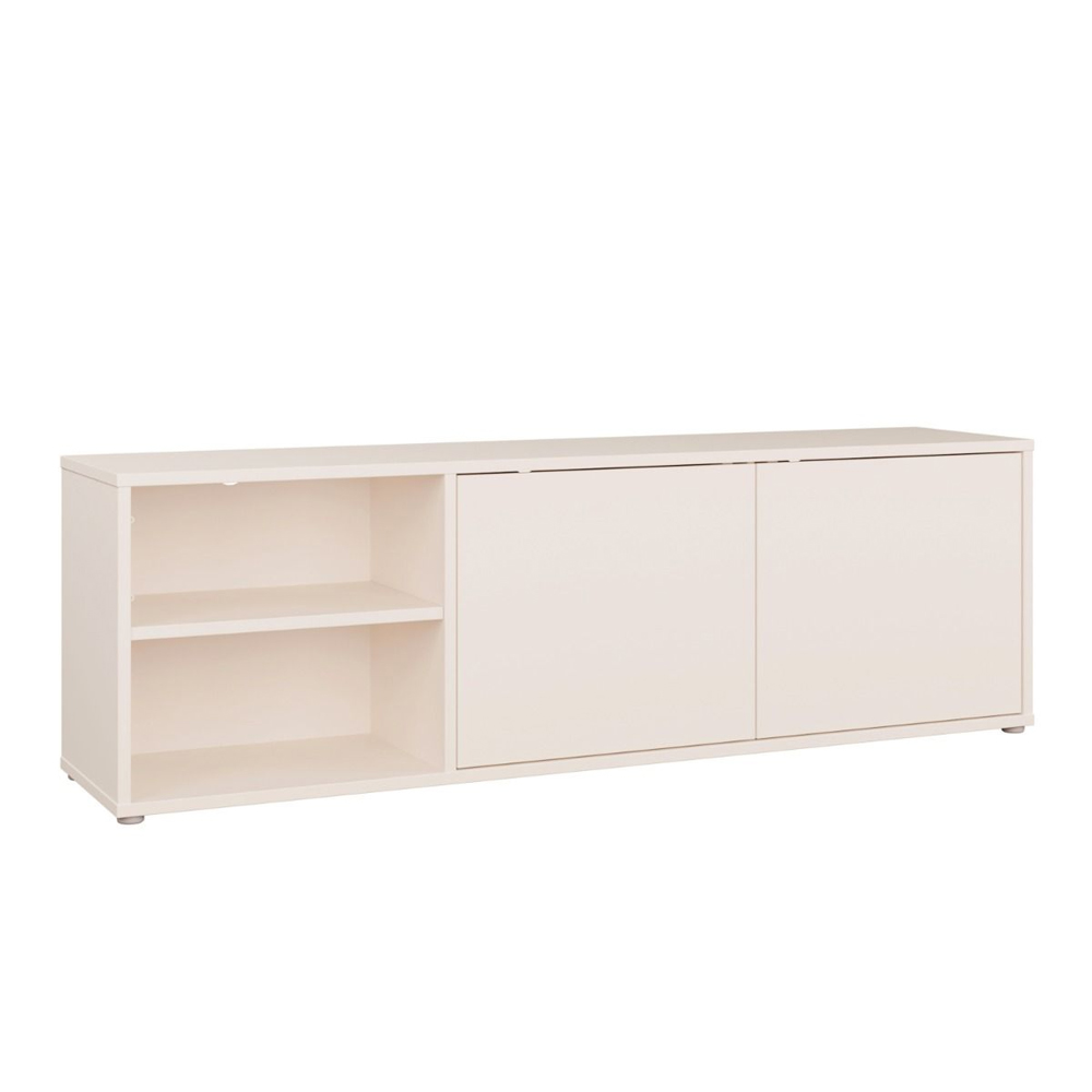 Ansley Wooden TV Stand with 2 Doors in Sand