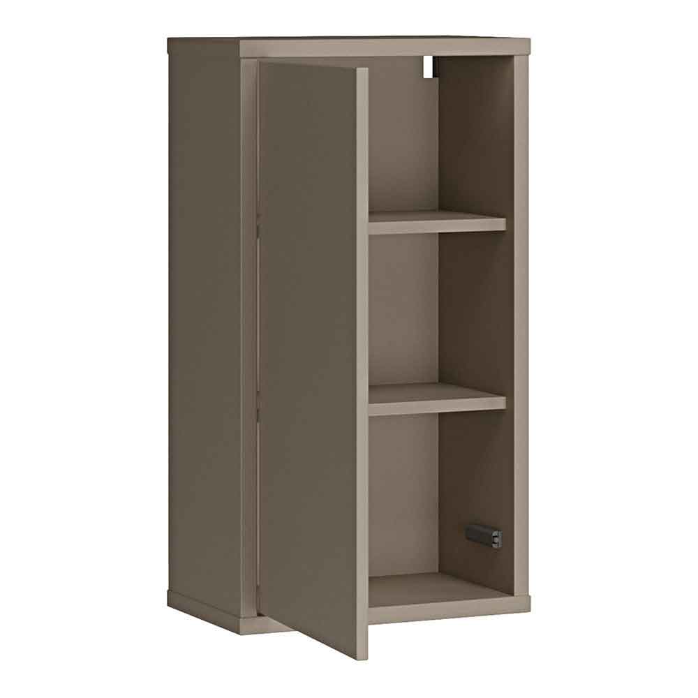Ansley Wooden Wall Mounted Bathroom Storage Cabinet in Taupe