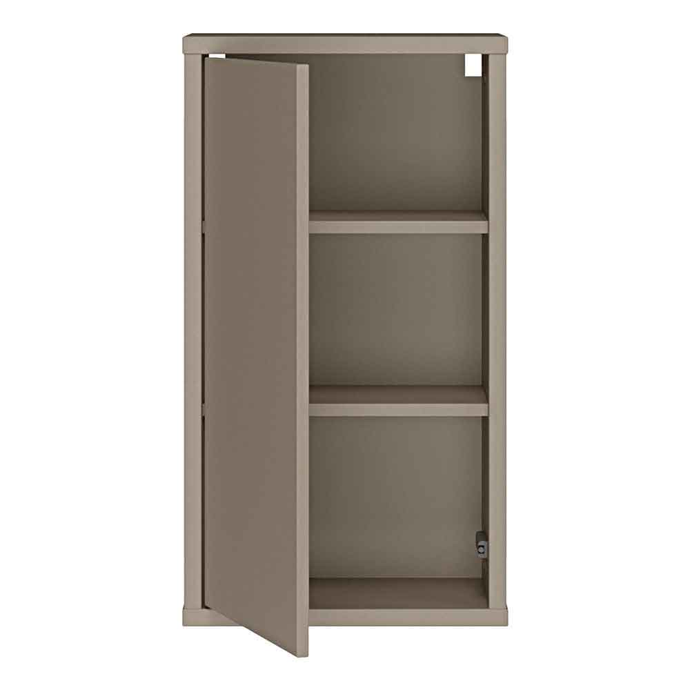 Ansley Wooden Wall Mounted Bathroom Storage Cabinet in Taupe