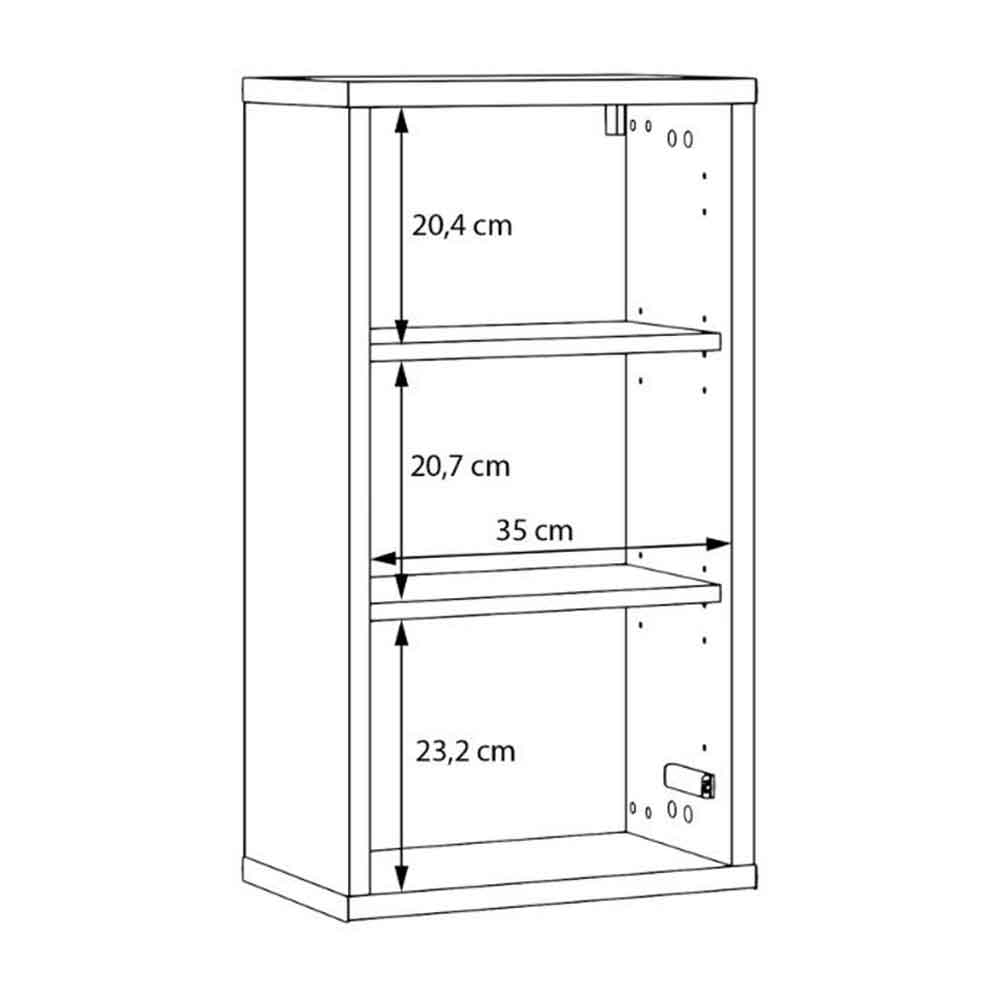 Ansley Wooden Wall Mounted Bathroom Storage Cabinet in Taupe