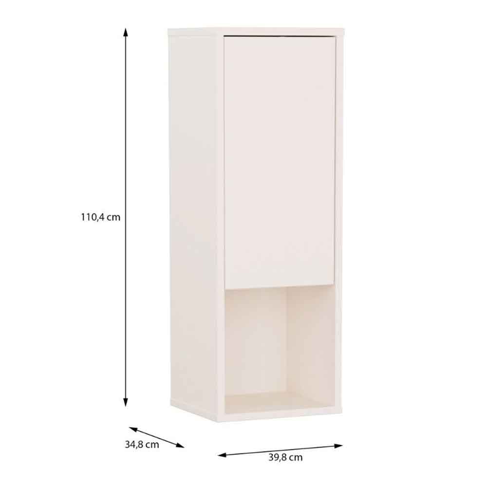 Ansley Wooden Wall Mounted Storage Cabinet in Sand