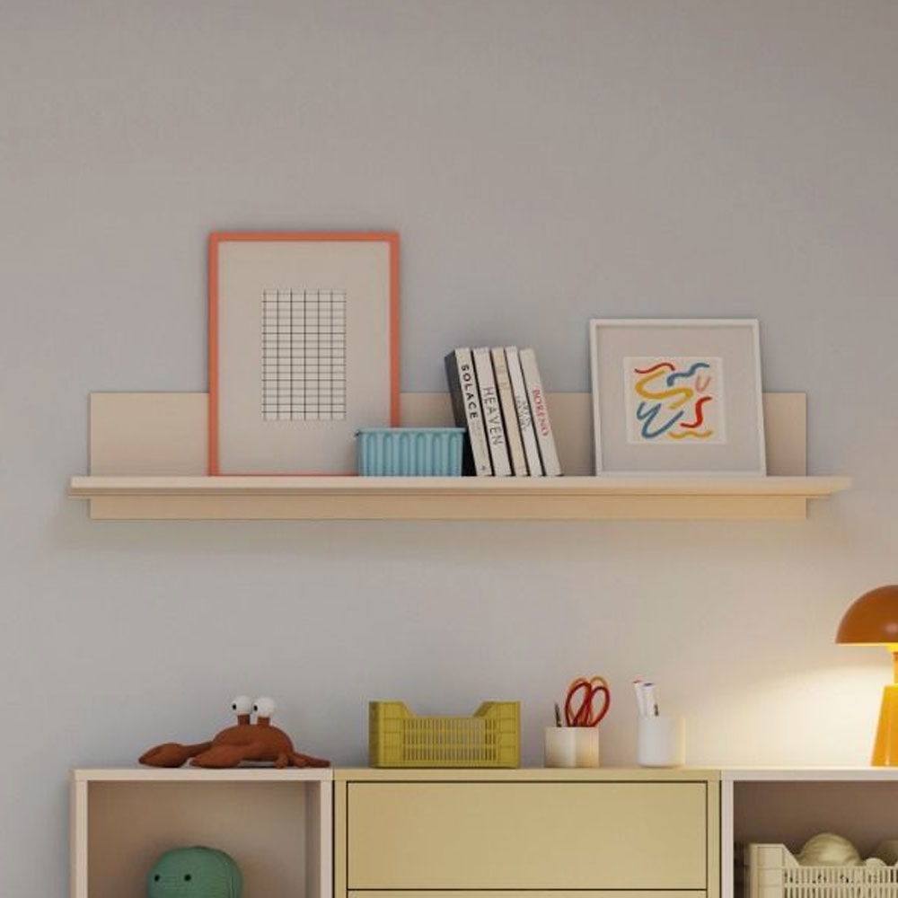 Ansley Wooden Wall Shelf in Sand