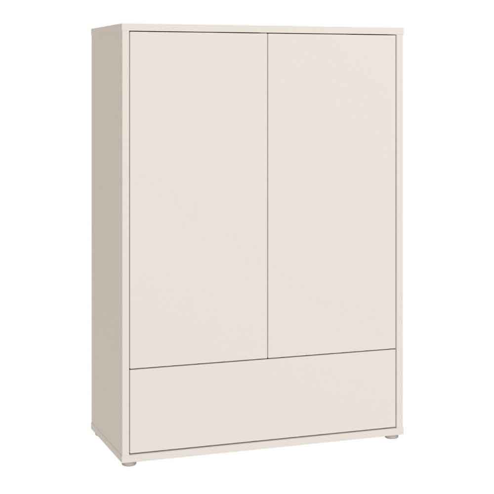 Ansley Wooden Wardrobe with 2 Doors 1 Drawer in Sand
