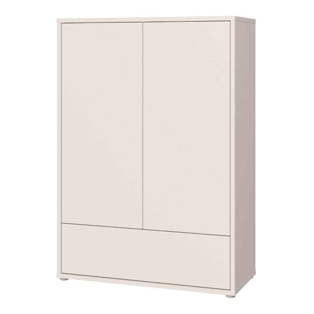 Ansley Wooden Wardrobe with 2 Doors 1 Drawer in Sand