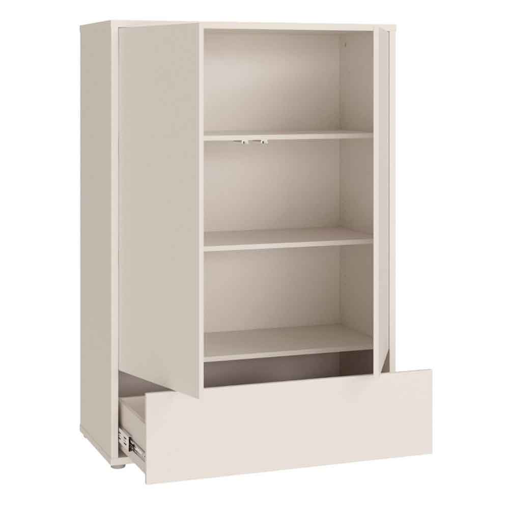 Ansley Wooden Wardrobe with 2 Doors 1 Drawer in Sand
